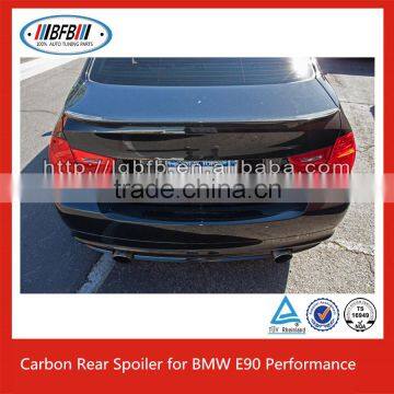For BMW E90 05~12 3 Series E90 Performance Style Carbon Fiber Trunk Spoiler photo-6