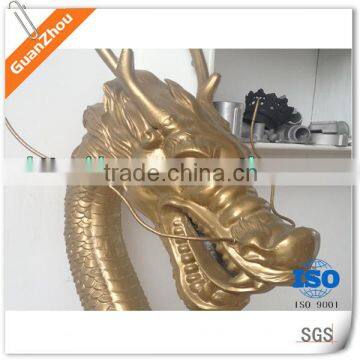 2015 Alibaba wholesale aluminum craft casting dragon statue animal sculpture