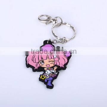 oem soft silicone m letter key chain