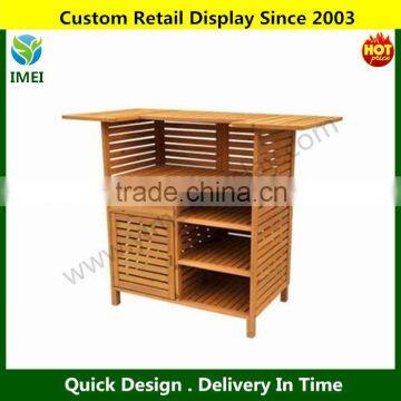 Outdoor Bar with Storage, Medium Brown YM5-1436