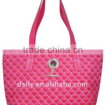 Ladies Large Tote Handbag - Quilted Like