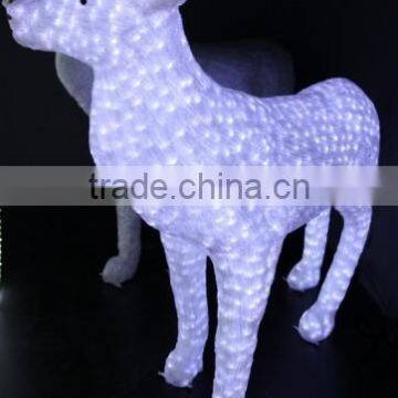 LED crystal sculpture reindeer