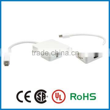 APBG High Quality Mini Displayport Male to Hdmi Dvi Vga Female Mini dp Displayport to Hdmi Dvi Vga 3 in 1 for Macbook photo-4