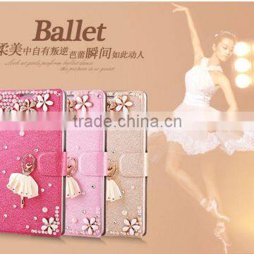 Pearl Flip Wallet Card Pouch Stand Cover for Huawei Ascend P7