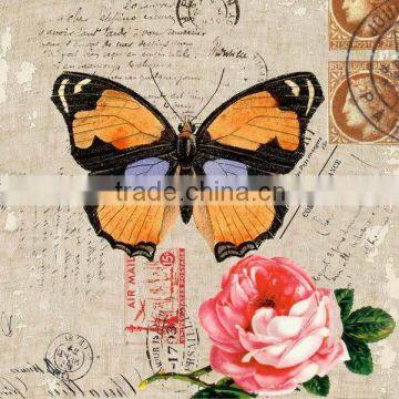 butterfly canvas oil painting