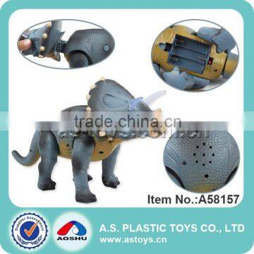 38CM plastic electric dinosaur triceratops toys for kids