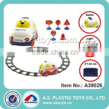 Best Selling Funny Tracks Cartoon Mini Electric Kids Car With Music