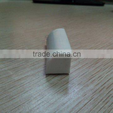 White rubber decorative strip for house