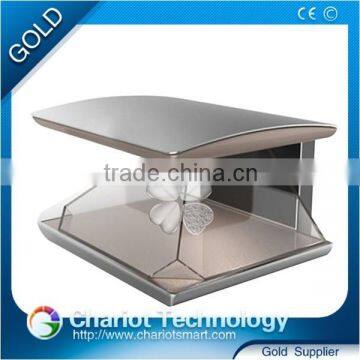 New tech 360 degree 3d holographic pyramid
