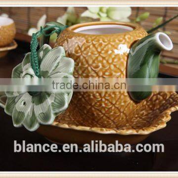 ceramic fruit tea sets in pineapple design