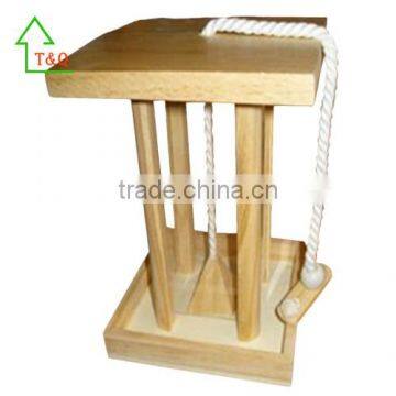 cheap Natural Hanging fir Wood smart wild bird feeder