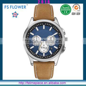 FS FLOWER - American Sports Watches Men Quartz Movement Vintage Belt Watch Strap