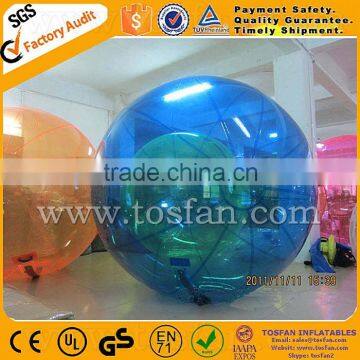 inflatable human hamster water ball with logo printings available TW072