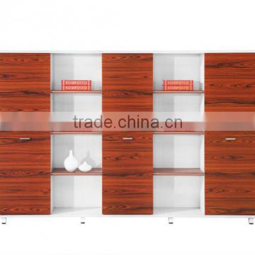 SUNRISE-B027 hot-selling elegant design wood office fie cabinet and bookcase furniture