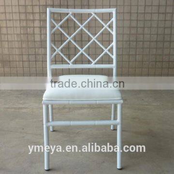 latest metal white wedding chair