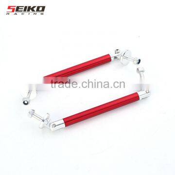 73MM Universal Racing Front Bumper Lip Splitter Rod Strut Tie Bar Support Kit