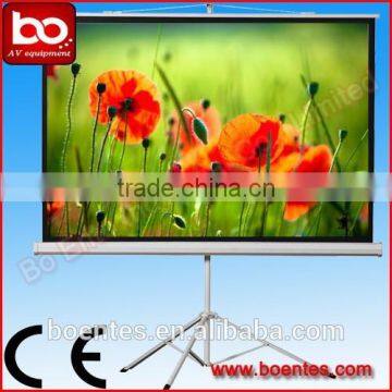 Hot Selling 96*96 Inch Matte White Projector Portable Tripod Screen