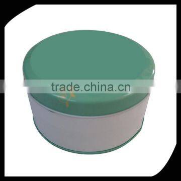 Metal round gift tin box