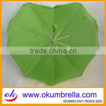 Green special shape umbrella with lace
