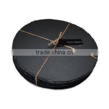 Round Black slate Cheese Board 10126