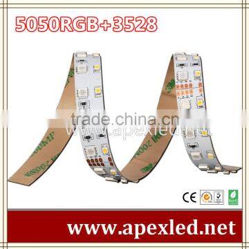 SMD5050/3528-120LEDs 5050 RGB+3528 led strip lighting