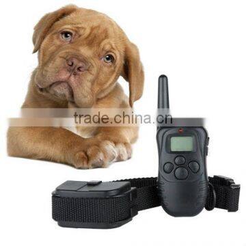 300M LCD Shock & vibrating remote no bark pet dog training collar --998D