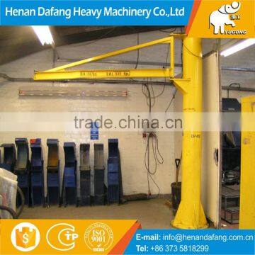 5t Floor Mounted Colomn Mini 360 Degree Slewing Jib Crane with Electric Hoist