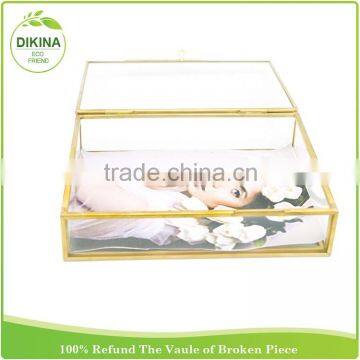 Laser Cut Small Ornate Wishes Jewelry Album Case With Magnetic Closure , Nautical Favor Indian Gold Wedding Gift Boxes photo-4