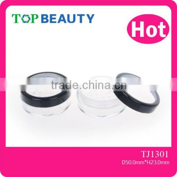 TJ1301- Clear Transparent Cosmetic Loose Powder Compact