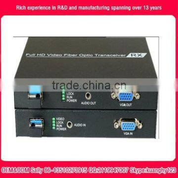 1 Channel DVI over fiber optic video converter transmitter and receiver set SDI&HDMI&VGA Fiber Converter