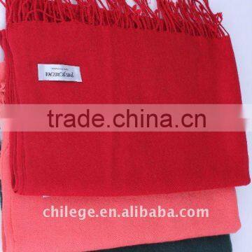 red/pink/dark blue winter twill wool scarf shawl pashmina