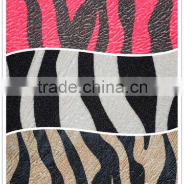 100% Polyester Cotton Fringe New Style China Linen Textiles Christmas Flocked Spray Print Fabric photo-4