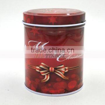 Brand new round chocolate metal box with high quality