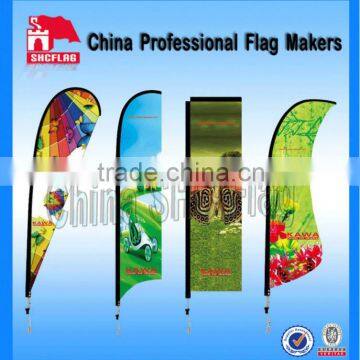 High quality drapeaux feather tear drop flags beach flag