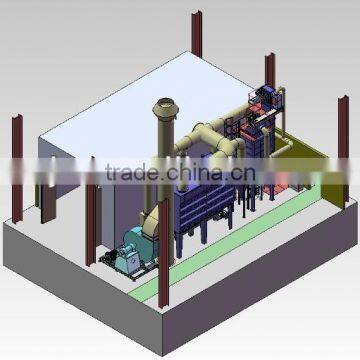 Sand Blasting Booth With Manual Sweep Recovery System