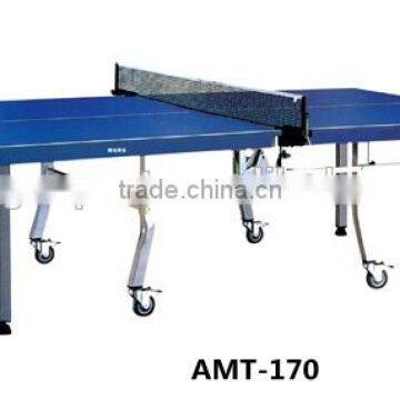 Blue table surface adjustable table Tennis ball machine