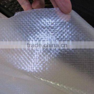 140gsm PE woven transparent tarpaulin greenhouse cover