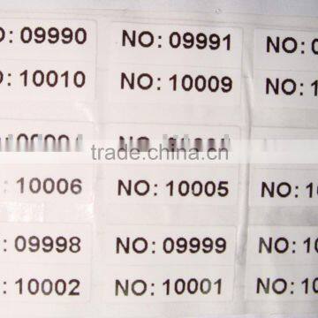 Price Label Packaging Printing Waterproof Sticker