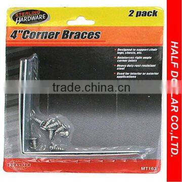 2pack 4" Corner Braces, Reinforcemnt Brace For One Dollar Item