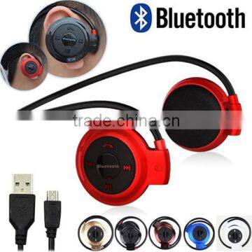 Hot Mini503 Neckband Mini Wireless Sport Bluetooth Headset/headphone Music Stereo Bluetooth Earphone