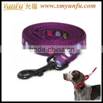 Stylish Circle Point Purple Nylon Dog Leash