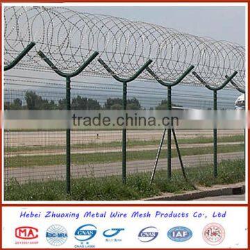 4 Mm Security Anti Climb Fence / Galvanized Airport Fencing