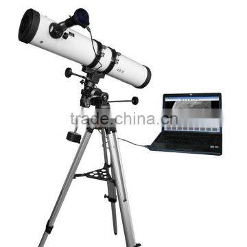 TVV5000-F9114EQ 5.0MP USB digital reflective telescope equipped with equatorial and heavy-duty metal tripod