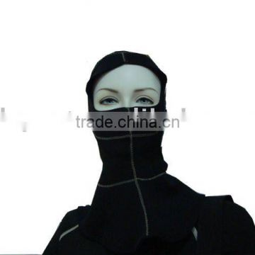 black neoprene hoods for diving