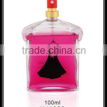 100ml engraved perfume glass empty bottle