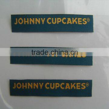 High Density T-shirt Bottom Center Fold Woven Label