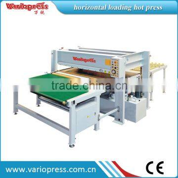 Horizontal automatic loading and unloading hot press machine