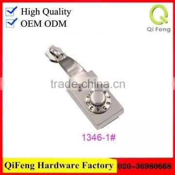 Handbag hardware fittings luggage zipper lock custom code lock can laser logo 1346-1