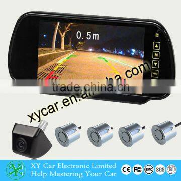 12v Car Rearview Mirror With Car Video Parking Sensor and CMOS Camera (XY-2017AV) photo-2
