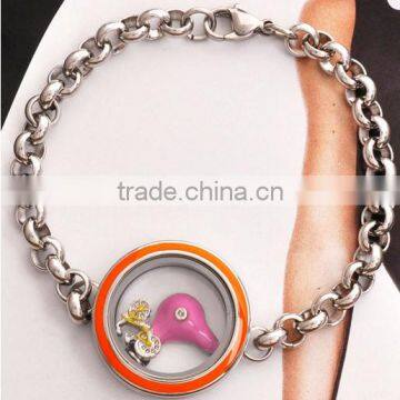 Unique Style Beautiful Supplier ODM/OEM Silver Locket Bracelet